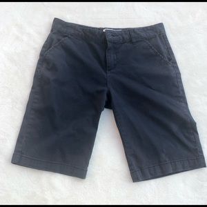 Old Navy Shorts Bermuda Girls Sz. 16 Navy Blue Adjustable waist